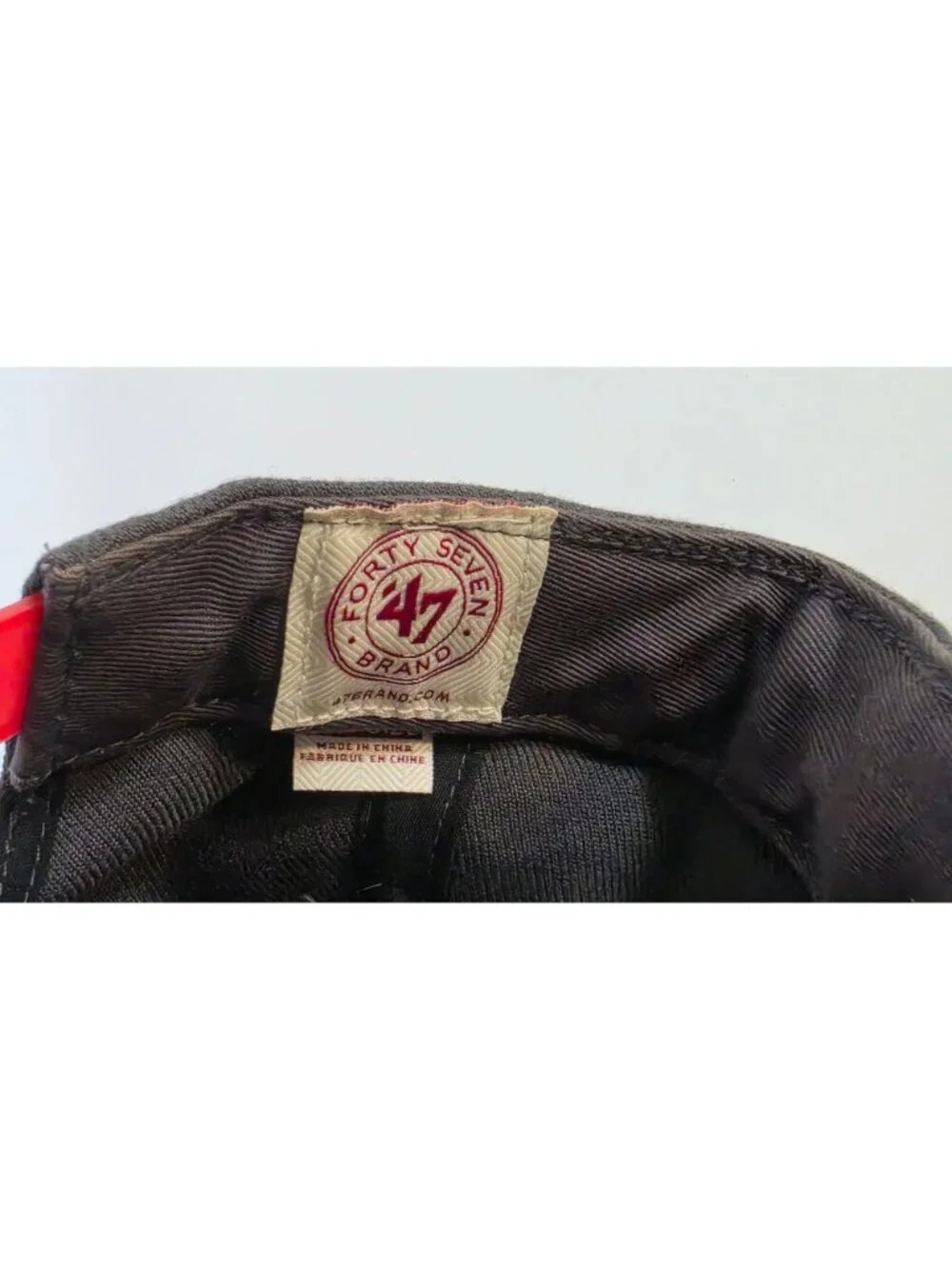 GEORGIA BULLDOGS 47 BRAND SNAPBACK HAT GRAY RED SCRIPT NCAA UGA DAWGS ADJUSTABLE